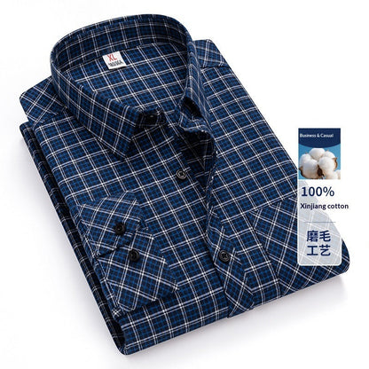 Camicia casual a quadri in cotone