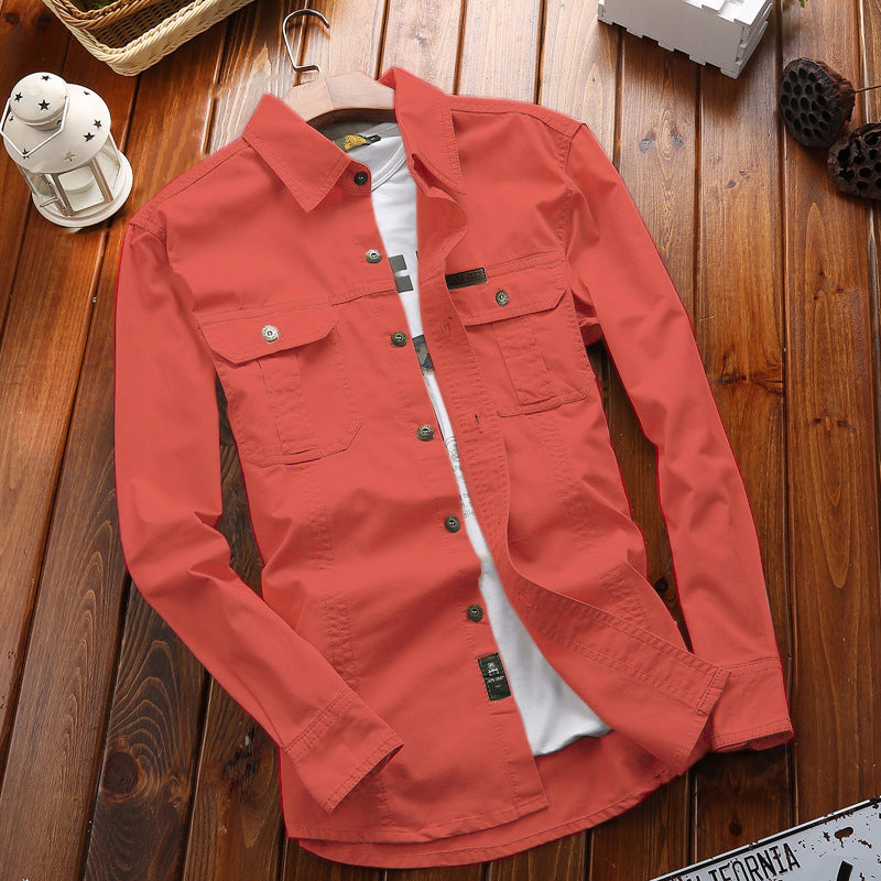 Camicia in tinta unita