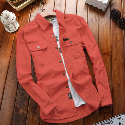 Camicia in tinta unita