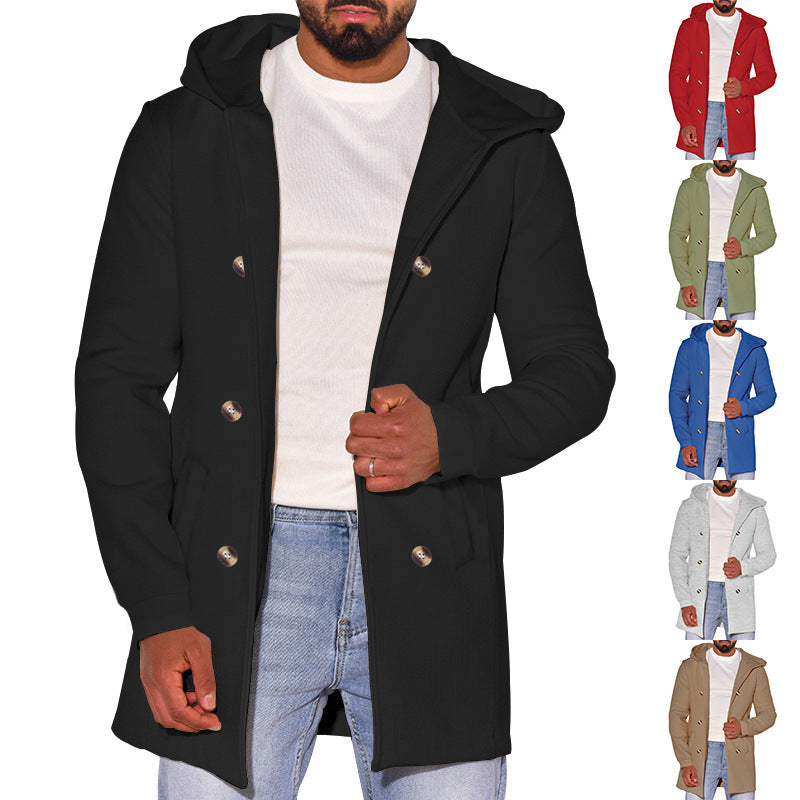Cappotto versatile in lana Trench da uomo