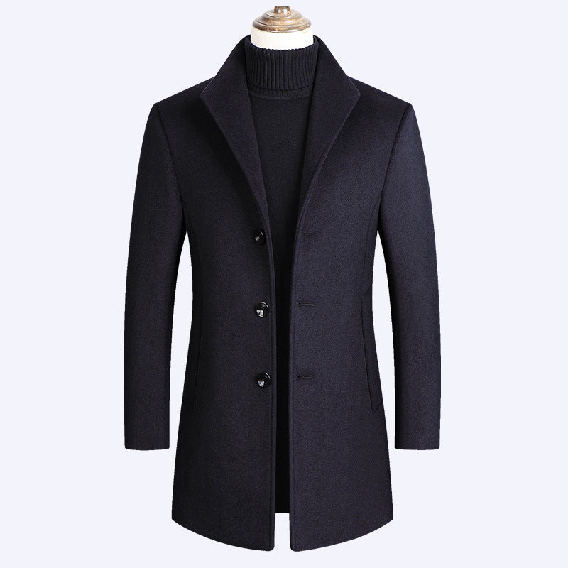 Cappotto elegante con collo alto vintage