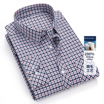 Camicia casual a quadri in cotone