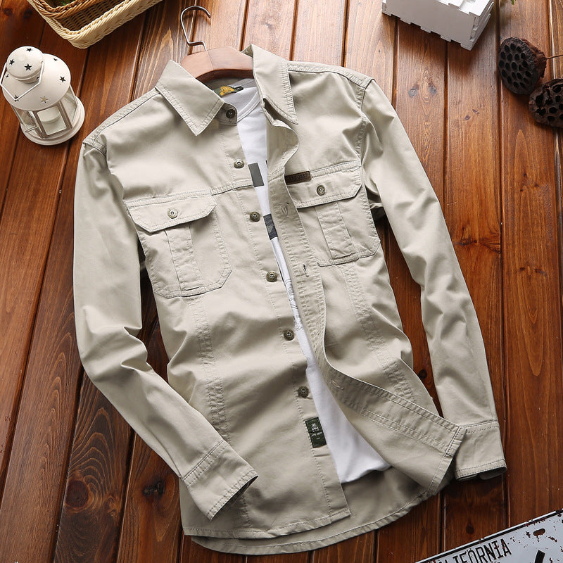 Camicia in tinta unita