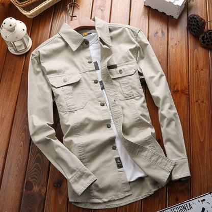 Camicia in tinta unita