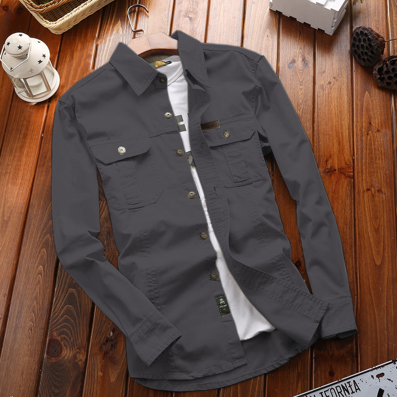 Camicia in tinta unita