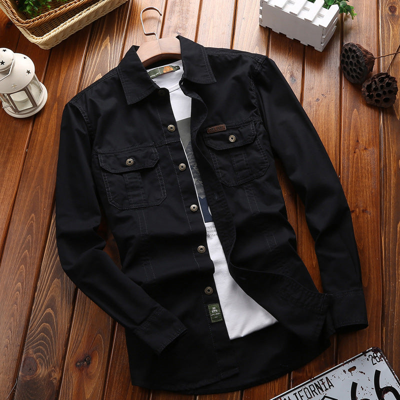 Camicia in tinta unita