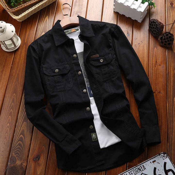 Camicia in tinta unita