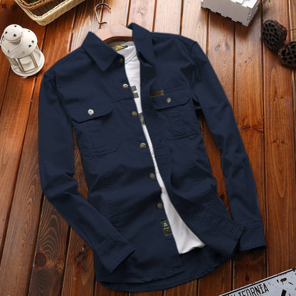 Camicia in tinta unita
