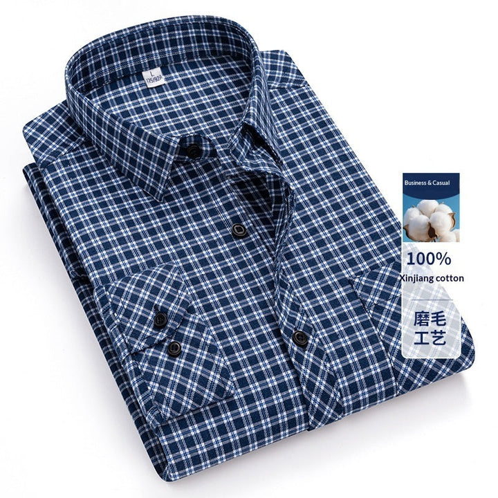 Camicia casual a quadri in cotone