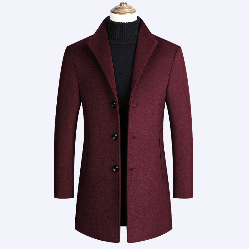 Cappotto elegante con collo alto vintage
