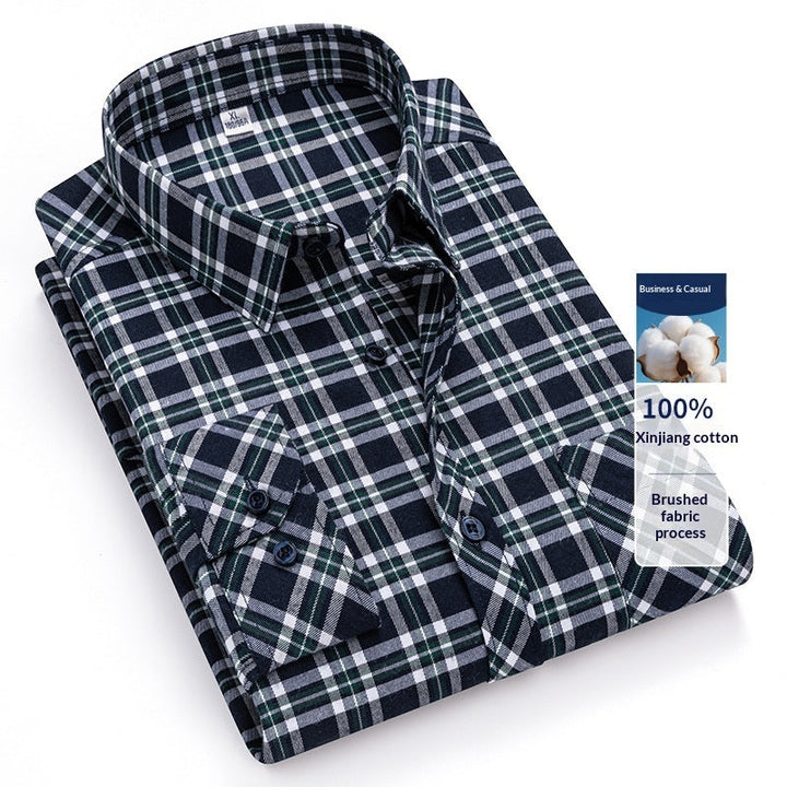 Camicia casual a quadri in cotone